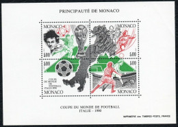 Monaco 1990 - Football World Cup Italy Sports Soccer - Sc 1718 MNH - Ungebraucht