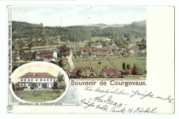 32428 -  Souvenir De Courgevaux Multivues Chateau De Courgevaux 1907 - Altri & Non Classificati