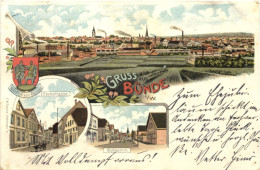 Gruss Aus Bünde - Litho - Buende