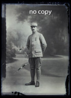 Photo - Plaque Verre - Glass Negative - Militaire - Soldat - France - 13x18 - Glass Slides