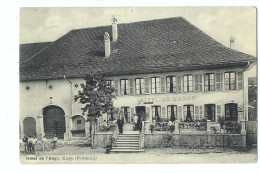 32429 -  Cugy Hôtel De L'Ange 1913 Cugy Près Payerne + Cachet Linéaire Artillerie à Pied - Autres & Non Classés