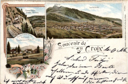 Souvenir De St. Croix - Litho - Sainte-Croix 