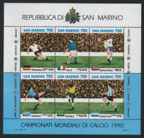 San Marino 1990 Worldcup Soccer Football Complete MNH Souvenir Sheet - Ungebraucht