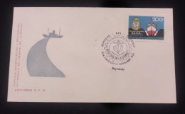 D)1974,URUGUAY, FIRST DAY COVER, ISSUE, CENTENARY OF THE NAVAL FORCE, FDC - Uruguay