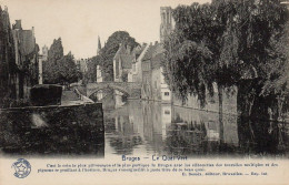 CPA BELGIQUE BRUGES LE QUAI VERT - Brugge