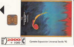 CP-002/1 (SIN LA M) TARJETA DE ESPAÑA DE LA EXPO SEVILLA 92 L. MATTOTTI - Commémoratives Publicitaires