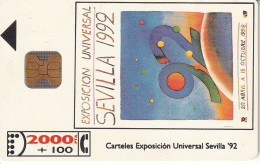 CP-005/1 (SIN LA M) TARJETA DE ESPAÑA DE LA EXPO SEVILLA 92 - J. M. FOLON - Commemorative Pubblicitarie