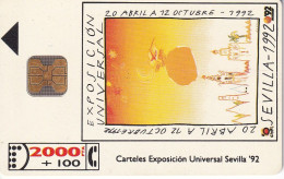 CP-006/1 (SIN LA M) TARJETA DE ESPAÑA DE LA EXPO SEVILLA 92 - A. GONZALEZ - Conmemorativas Y Publicitarias