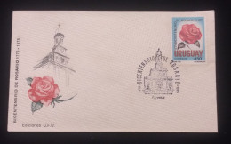 D)1975, URUGUAY, FIRST DAY COVER, ISSUE, BICENTENARY OF THE FOUNDATION OF ROSARIO, FDC - Uruguay