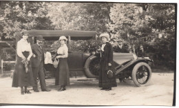 Automobile à FONTAINBLEAU 1915  Photo 6.5x11cm - Automobile