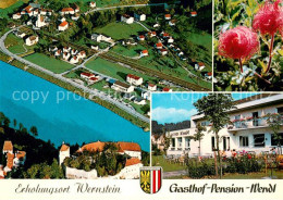 73785194 Wernstein Inn Fliegeraufnahme Mit Gasthof Pension Wendl Und Inn Stausee - Other & Unclassified