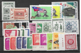 Taiwan Mh * '55-65 (a Few Mint No Gum As Issued **) 2 Scans - Ungebraucht