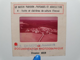 Photo Diapo Diapositive Slide Bassin Parisien Paysage & AGRICULTURE N°4 Culture Yonne LIXY Vers BRANNAY SENS En 1976 - Diapositives (slides)