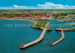 73785077 Buesum Nordseebad Fliegeraufnahme Panorama M. Hafen U. Strand Buesum No - Buesum