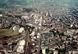 Saint étienne - Vue Aérienne De La Commune - La Rue Droite - Ligne De Chemin De Fer Gare - Saint Etienne