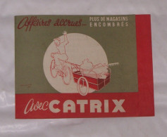 DEPLIANT PUB PUBLICITAIRE REMORQUES CATRIX, ILLUSTRATION ASSELINEAU - Reclame