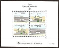 Portugal, Madeira 1990, Block MNH Architecture Europa CEPT - Unused Stamps