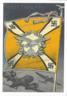 Europa - Deutschland-Drittes Reich - Postkarte  -    Fahne Der Luftwaffe  -  Entwurf Von Gottfried Klein , München - Guerra 1939-45