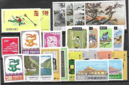 Taiwan Mh *  (4 Stamps **) 1974 Lot - Ungebraucht