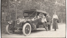 Automobile à FONTAINBLEAU 1915  Photo 6.5x11cm - Coches