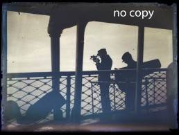 Photo - Plaque Verre - Glass Negative - Navire De Guerre - Pont - Capitaine - France - 9x12 - Diapositiva Su Vetro