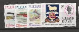 1969 MH Falkland Islands Mi 175-78 - Falklandeilanden