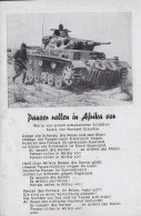 Europa - Deutschland-Drittes Reich - Postkarte  -  Panzer Rollen In Afrika  -  Spezial - Verlag  Robert Franke , Hamburg - Guerra 1939-45