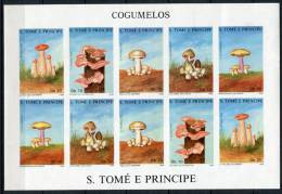 Santo Tomé Y Principe 1988. Mushroom. MNH **. No Dentado. - São Tomé Und Príncipe