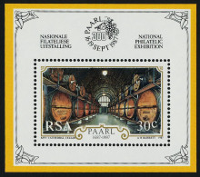 South Africa 1987 - 701a Paarl KWV Cathedral Wine Cellar Souvenir Sheet MNH - Nuovi