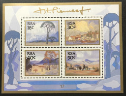 South Africa Stamps 1989 Pierneef Art Paintings Minisheet MNH - Unused Stamps