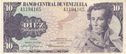 BILLETE VENEZUELA 10 BOLIVARES 1980 P-57a - Other - America