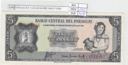 BILLETE PARAGUAY 5 GUARANIES 1963 P-195b - Autres - Amérique