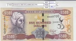 BILLETE JAMAICA 500 DOLARES 2012 P-91 - Autres - Amérique