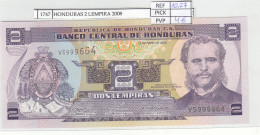 BILLETE HONDURAS 2 LEMPIRA 2008 P-80 Ag  - Otros – América