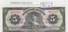 BILLETE MEXICO 5 PESOS 1961 P-60g.3  - Autres - Amérique