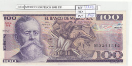 BILLETE MEXICO 100 PESOS 1981 P-74a.4  - Otros – América