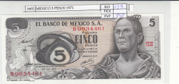 BILLETE MEXICO 5 PESOS 1971 P-62b.2  - Other - America