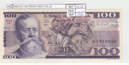 BILLETE MEXICO 100 PESOS 1982 P-74c.23 - Other - America