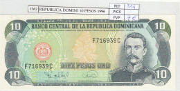 BILLETE REPUBLICA DOMINICANA 10 PESOS ORO 1996 P-153a  - Otros – América