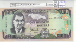 BILLETE JAMAICA 100 DOLARES 2007 P-84c  - Otros – América