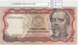 BILLETE PERU 5.000 SOLES 1981 P-123a  - Other - America