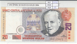 BILLETE PERU 20 NUEVOS SOLES 2006 P-176c  - Other - America