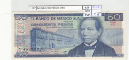 BILLETE MEXICO 50 PESOS 1981 P-73a.18  - Otros – América