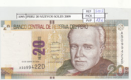 BILLETE PERU 20 NUEVOS SOLES 2009 P-183a  - Otros – América