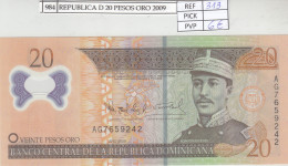 BILLETE REPUBLICA DOMINICANA 20 PESOS ORO 2009 POLIMERO P-182a - Autres - Amérique