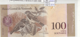 BILLETE VENEZUELA 100 BOLIVARES 2008 P-93c - Autres - Amérique