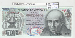 BILLETE MEXICO 10 PESOS 1969 P-63b.3  - Autres - Amérique