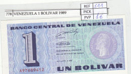 BILLETE VENEZUELA 1 BOLIVAR 1989 P-68  - Altri – America