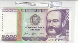 BILLETE PERU 5.000 INTIS 1988 P-137 - Autres - Amérique