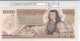 BILLETE MEXICO 1.000 PESOS 1985 P-85a.7 N01084 - Otros – América